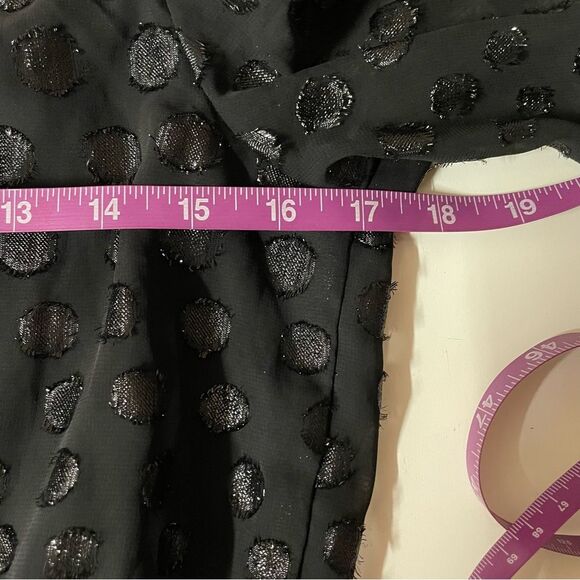Vintage Y2K Express Black Polka Dotted Long Sleeve Romper Size S EUC - Picture 5 of 12